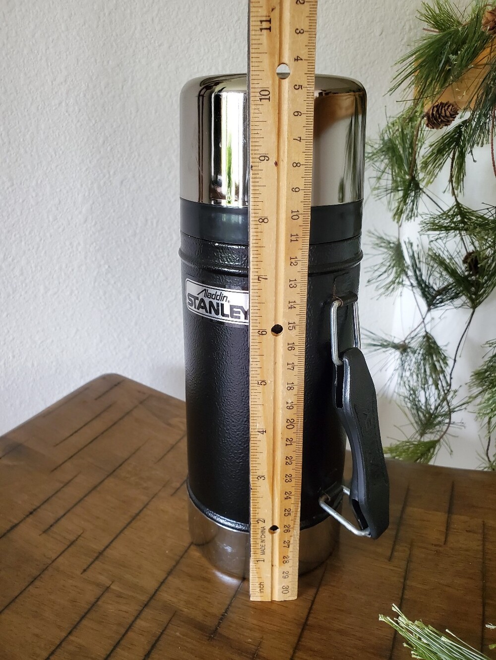 Aladdin Stanley A-1350B USA 24oz Wide Mouth Black Thermos Vintage - Picture 12 of 15